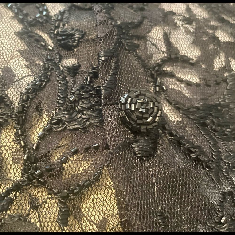 Dolce & Gabbana Black Lace Collar Button Down Top - Picture 5 of 5